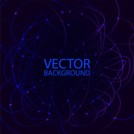 Creative abstract geometric background with glossy circles. purple and blue vector background.のイラスト素材