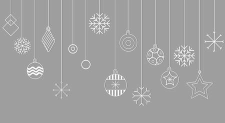 Happy new year, Merry christmas, vector text and stars for design greeting cards, photo overlays, prints, posters. Hand drawn letters. Happy new year. vector illustrationのイラスト素材