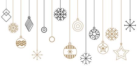 Happy new year, Merry christmas, vector text and stars for design greeting cards, photo overlays, prints, posters. Hand drawn letters. Happy new year. vector illustrationのイラスト素材
