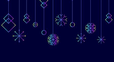 Happy new year, Merry christmas, vector text and stars for design greeting cards, photo overlays, prints, posters. Hand drawn letters. Happy new year. vector illustrationのイラスト素材