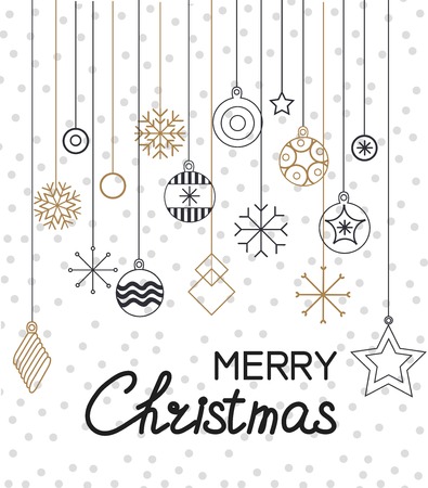 Christmas cards and Happy new year 2019. Holiday vector illustration with inscription compositions, snowflakes and Christmas toys. Christmas sale. Vintage Holiday Label. vector illustrationのイラスト素材