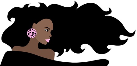 Beautiful African Womanのイラスト素材