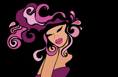Beautiful Woman.のイラスト素材