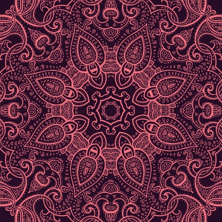 Mandala  Indian Ornament  Circle ornament, Lace  Round pattern のイラスト素材