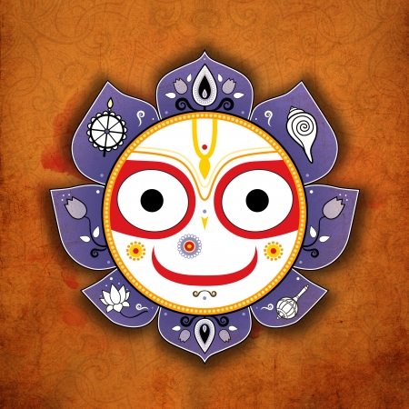 Jagannath. Indian God of the Universe. Balarama.の写真素材