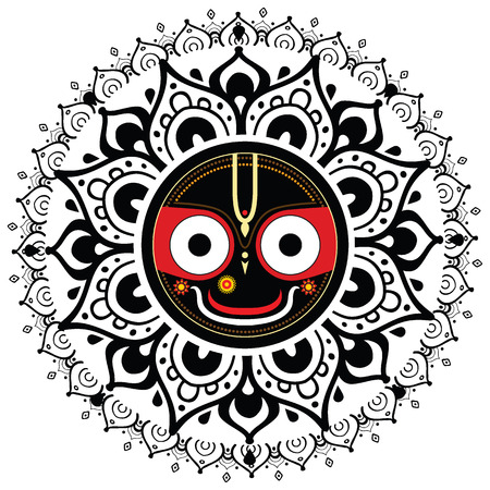 Jagannath  Indian God of the Universe  Lord Jagannatha のイラスト素材