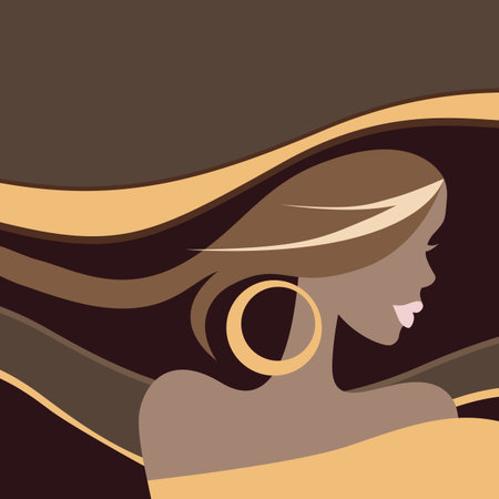 Beautiful Woman. Portrait. Vector illustration.のイラスト素材
