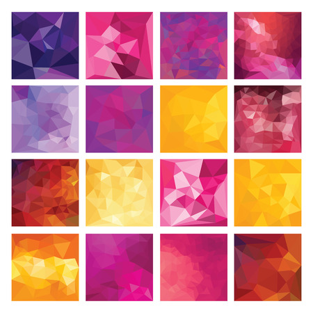 Abstract Geometric backgrounds  Polygonal vector design のイラスト素材
