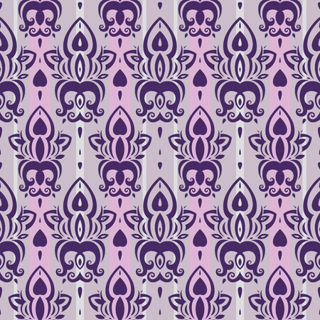 Seamless wallpaper pattern. Elegant Hand Drawn vector pattern.のイラスト素材