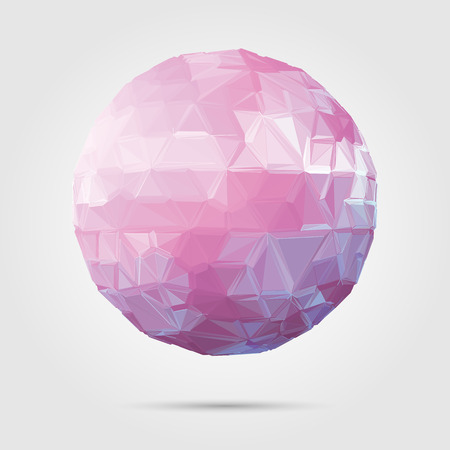 Vector  Abstract 3D geometric illustration のイラスト素材