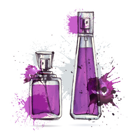 Beautiful perfume bottle.のイラスト素材