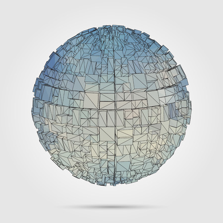 Vector 3D concept illustration.のイラスト素材