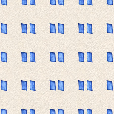 Blue marker. Geometric Hand painted background. Abstract seamless brushstrokes patternの写真素材