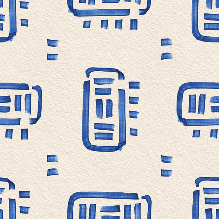 Hand painted background. Abstract hand drawing pattern. Marker strokesの写真素材