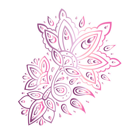 Paisley background Hand Drawn ornament.のイラスト素材
