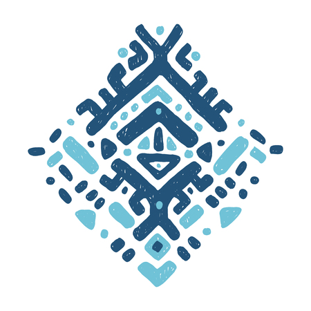 Ikat ornament. Tribal patternのイラスト素材