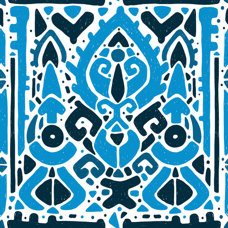 Ikat ornament. Tribal patternのイラスト素材