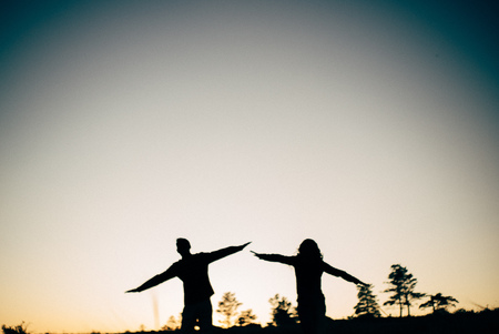 Lovers enjoy life and love each otherの写真素材