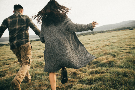 Lovers enjoy life and love each otherの写真素材