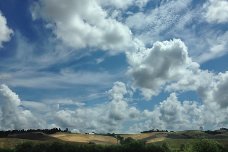 Sienese hillsの写真素材