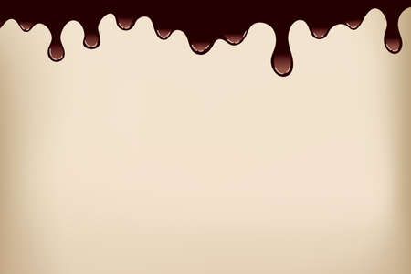 chocolate day background. spreading chocolate, black, white and milky. vector illustrationのイラスト素材