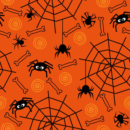 Halloween seamless pattern for party decorationのイラスト素材