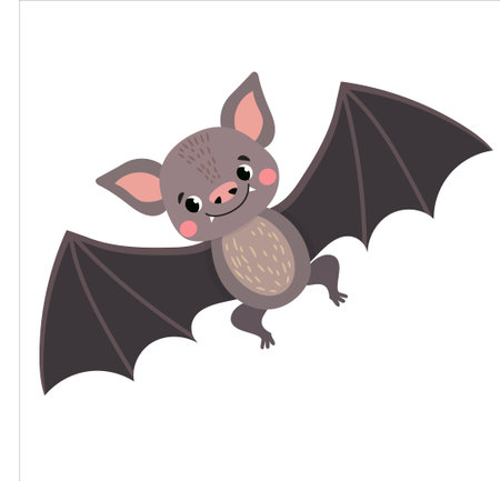 funny wild animal isolated on transparent background. vector illustrationのイラスト素材