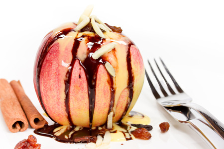 baked appleの写真素材