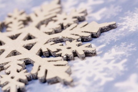 snowflake close upの写真素材