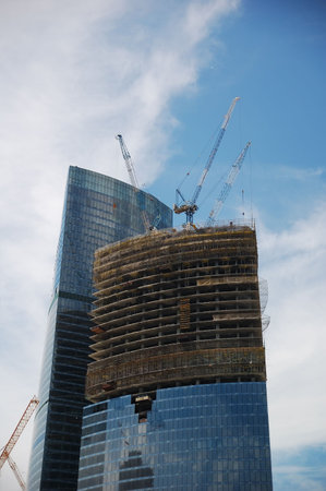 Building of height complex. Moscow.