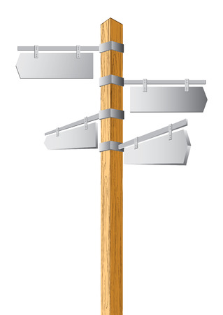 Pointer from a tree. Vectorial illustration.のイラスト素材