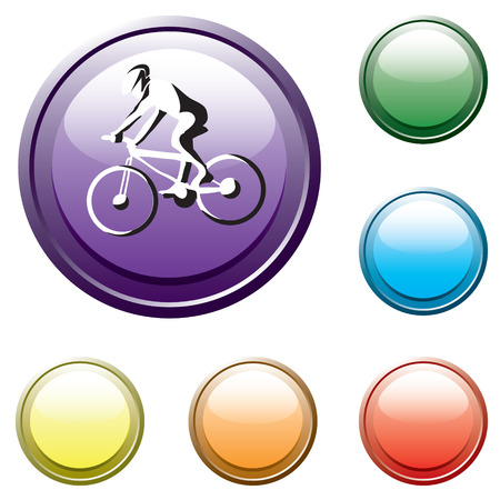 Set of the buttons. Trip. のイラスト素材