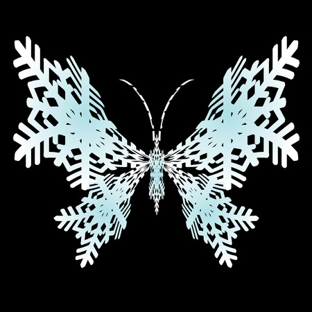 Snow butterfly.のイラスト素材