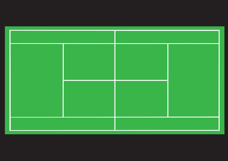 Game with a ball. Tennis.のイラスト素材