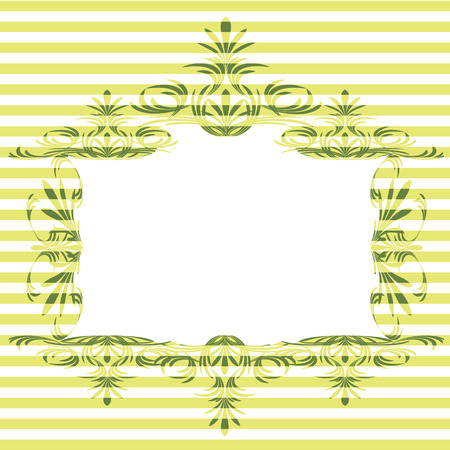 Decoration vintage element. Floral style.のイラスト素材