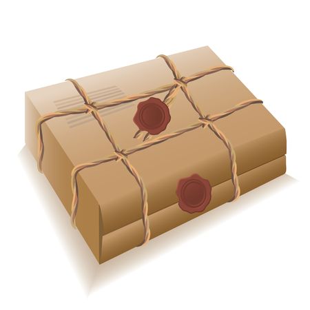Postal parcel.のイラスト素材