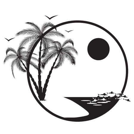 Summer holiday on the sea.のイラスト素材