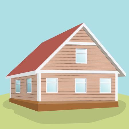 Country house.のイラスト素材