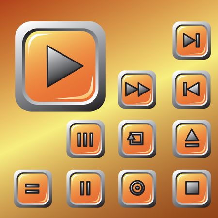 Set of the buttons. のイラスト素材