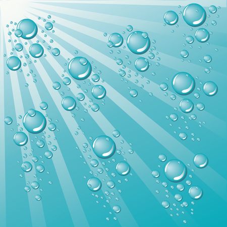 Abstract background with drops.のイラスト素材