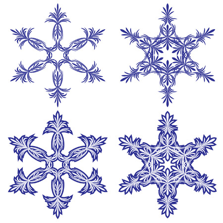 Snowflakes. illustration.のイラスト素材