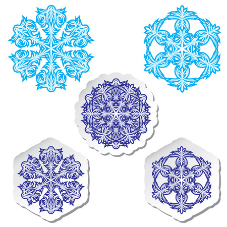 Snowflakes. illustration.のイラスト素材