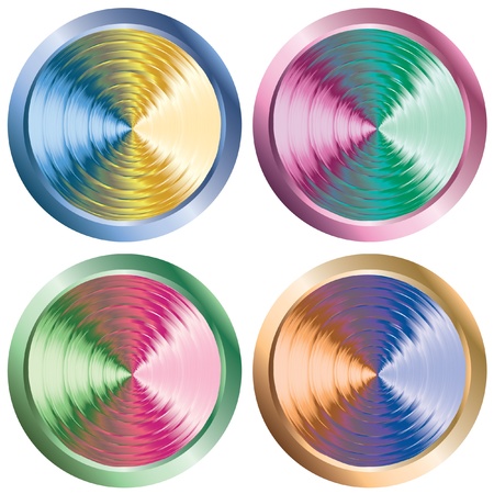 Button icon set.のイラスト素材