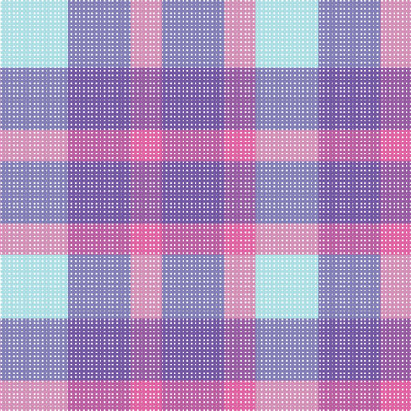 Color fabric plaid. Seamless vector illustration.