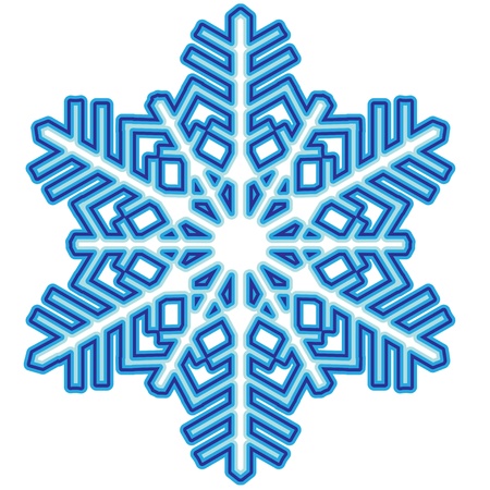 Decorative abstract snowflake Decorative abstract snowflake