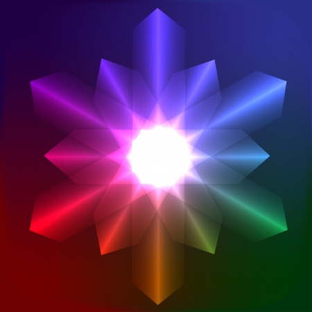 Decorative abstract snowflake のイラスト素材