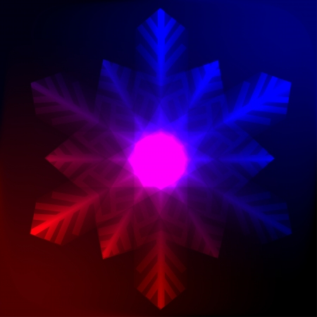 Decorative abstract snowflake のイラスト素材