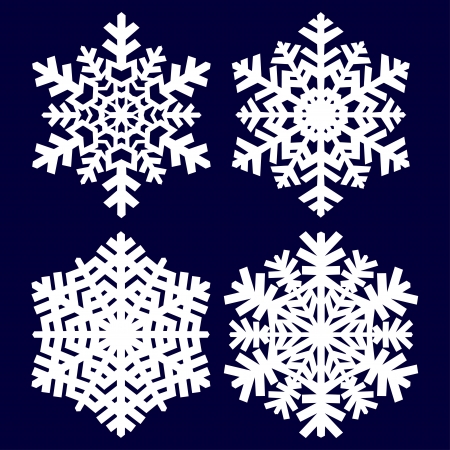 Decorative abstract snowflakeのイラスト素材