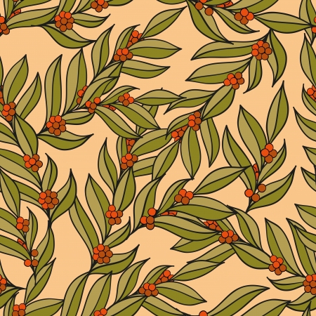Decoration element  Floral style  Seamless のイラスト素材