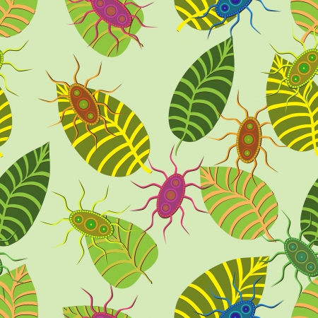 Seamless  The leaves and branches のイラスト素材